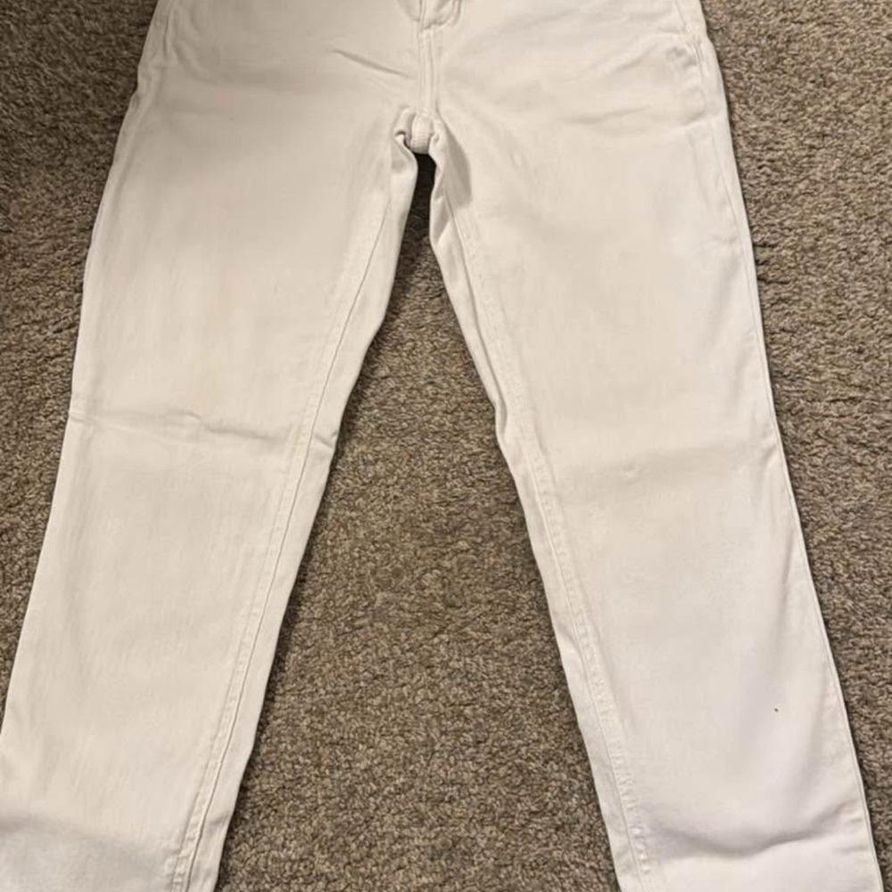 LC Lauren Conrad Women's Cream Ankle Jeans